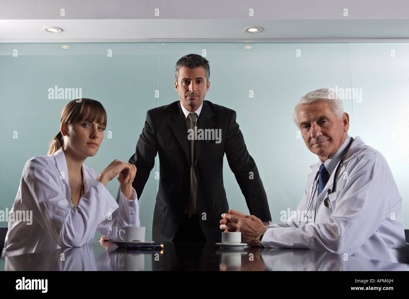 Réunion du conseil des gestionnaires de l'hôpital Banque D'Images