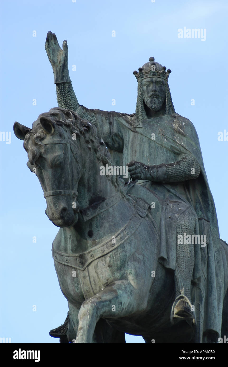 Plaza Espana Jaume El Conquistador Conquiridor Palma de Majorque Espagne Baléares Mer Méditerranée Banque D'Images