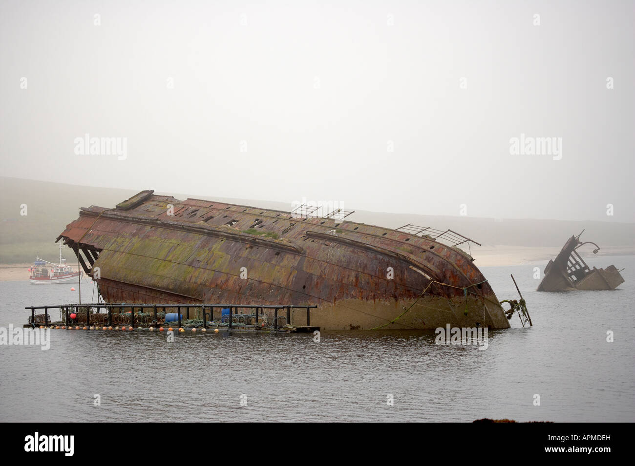 Le prochain obstacle 3 Reginald à Orkney Ecosse UK Banque D'Images