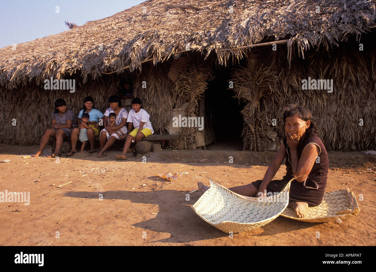 Kaipo indiens du Brésil Banque D'Images