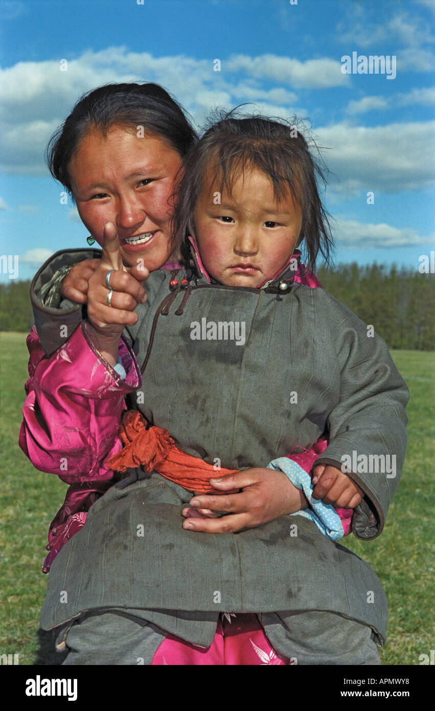 Mongolian woman mongolia daily life Banque de photographies et d’images ...