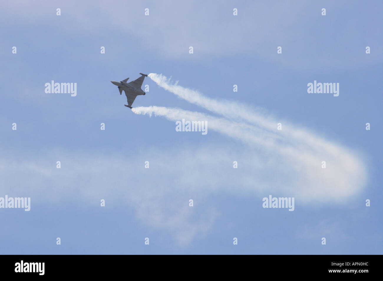 SAAB JAS 39 Gripen - après le virage serré Banque D'Images