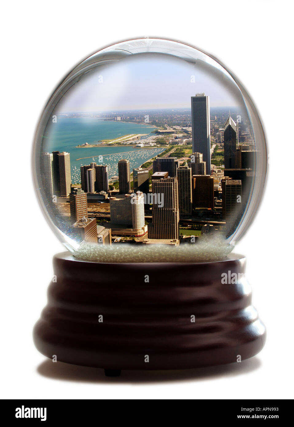 Snow Globe de Chicago Banque D'Images