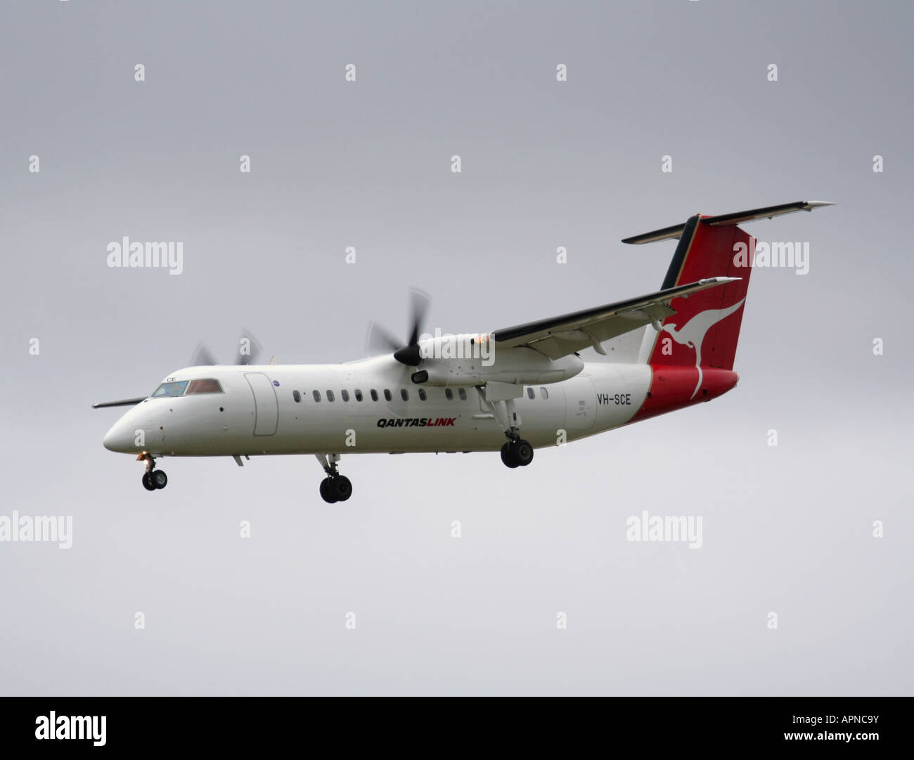 QantasLink biturbopropulseur de ligne Dash 8 Banque D'Images