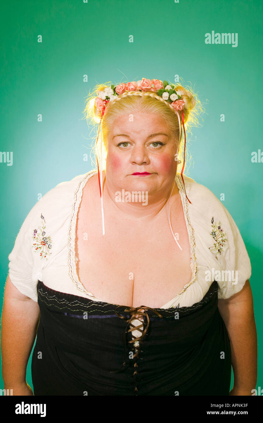 Portrait d'une grande femme Banque D'Images