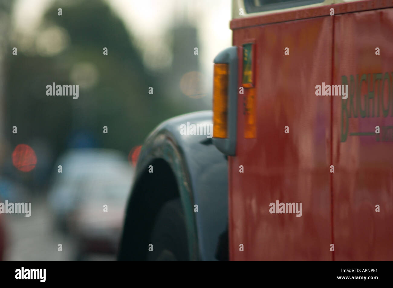 Close up of vintage style Londres British righton East Sussex UK Banque D'Images