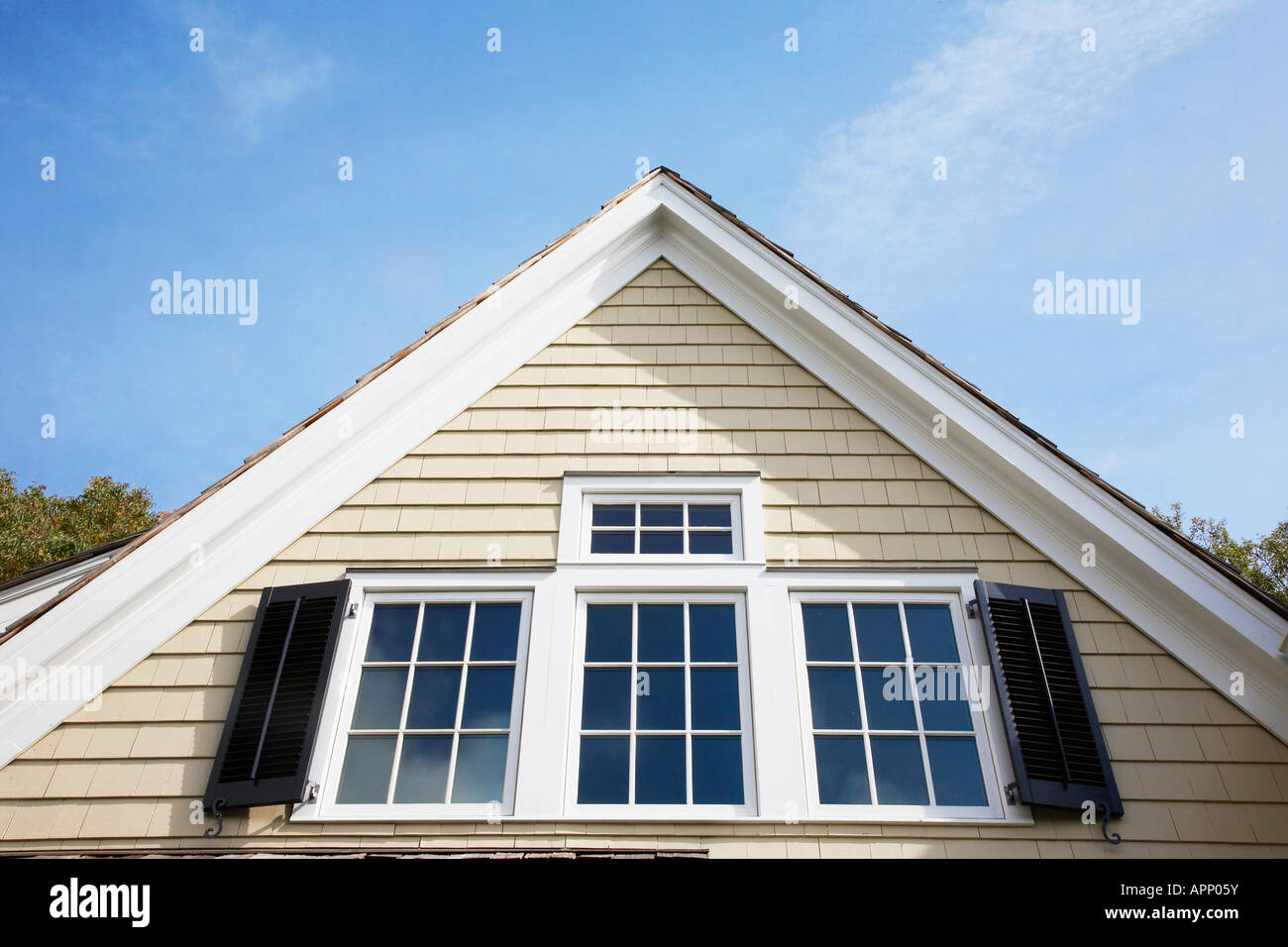 Pignon de maison (close-up), Chatham, New Jersey, USA Photo Stock - Alamy