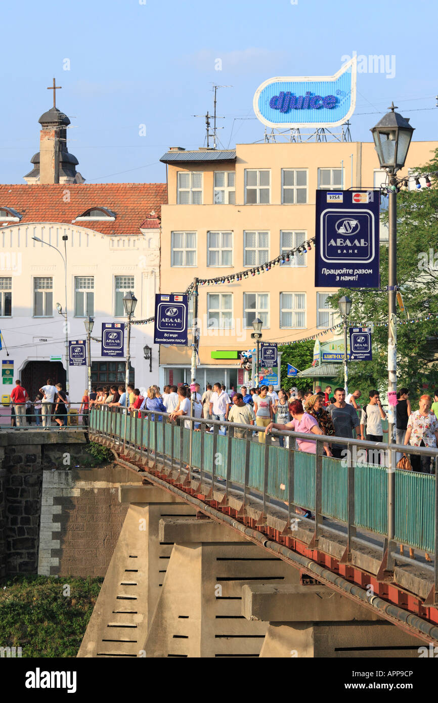 Uzhhorod, (Oblast de Transcarpatie, oblast de Transcarpathie, Zakarpattya, la Ruthénie Subcarpatique), Ukraine Banque D'Images