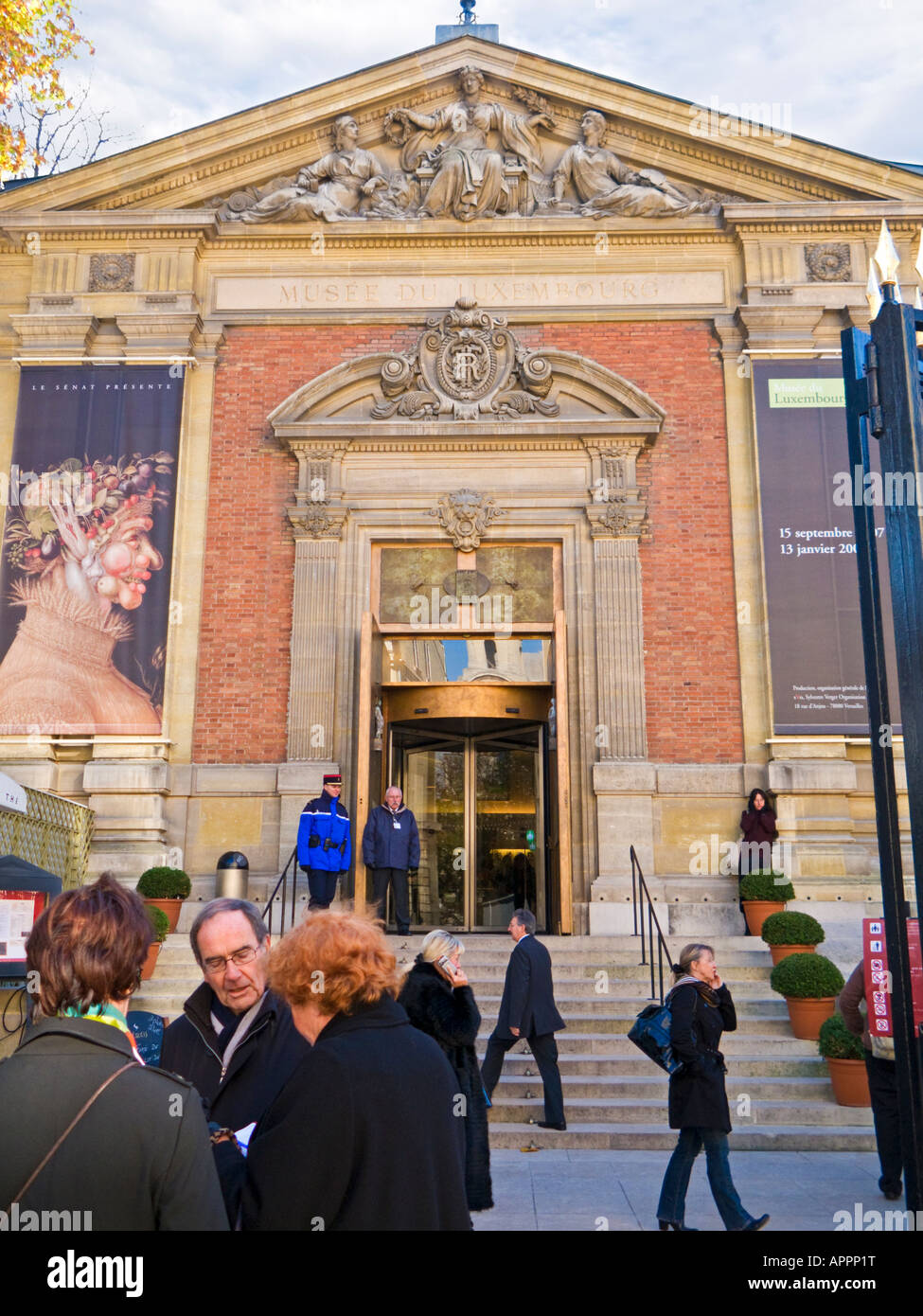 Musée du Luxembourg, l'entrée principale, dans le Jardin du Luxembourg, Paris, Europe Banque D'Images