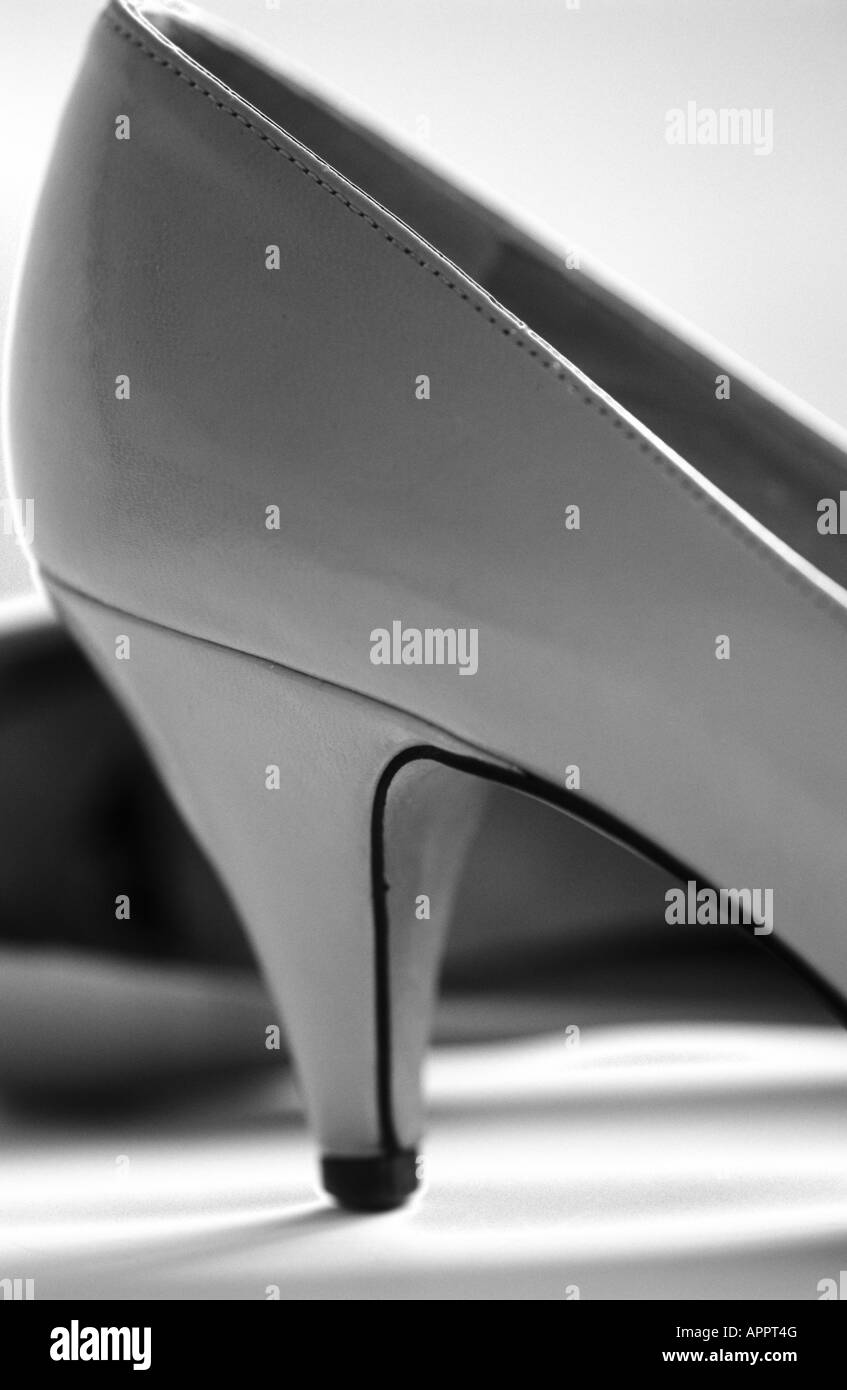 Détail du talon d'une chaussure de femme Banque D'Images