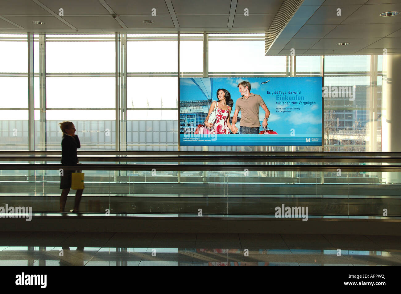 Aérogare de l'aéroport de Munich, Allemagne Banque D'Images