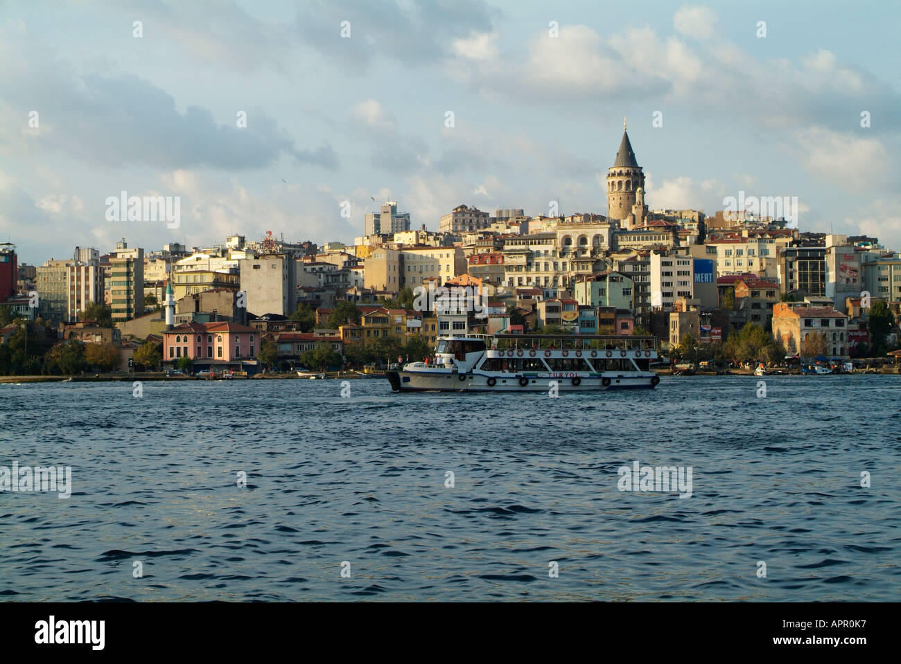 Vue de la tour de Galata à Istanbul Banque D'Images