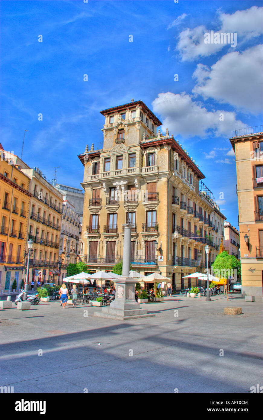 Paysage urbain fait Madrid HDRi Banque D'Images