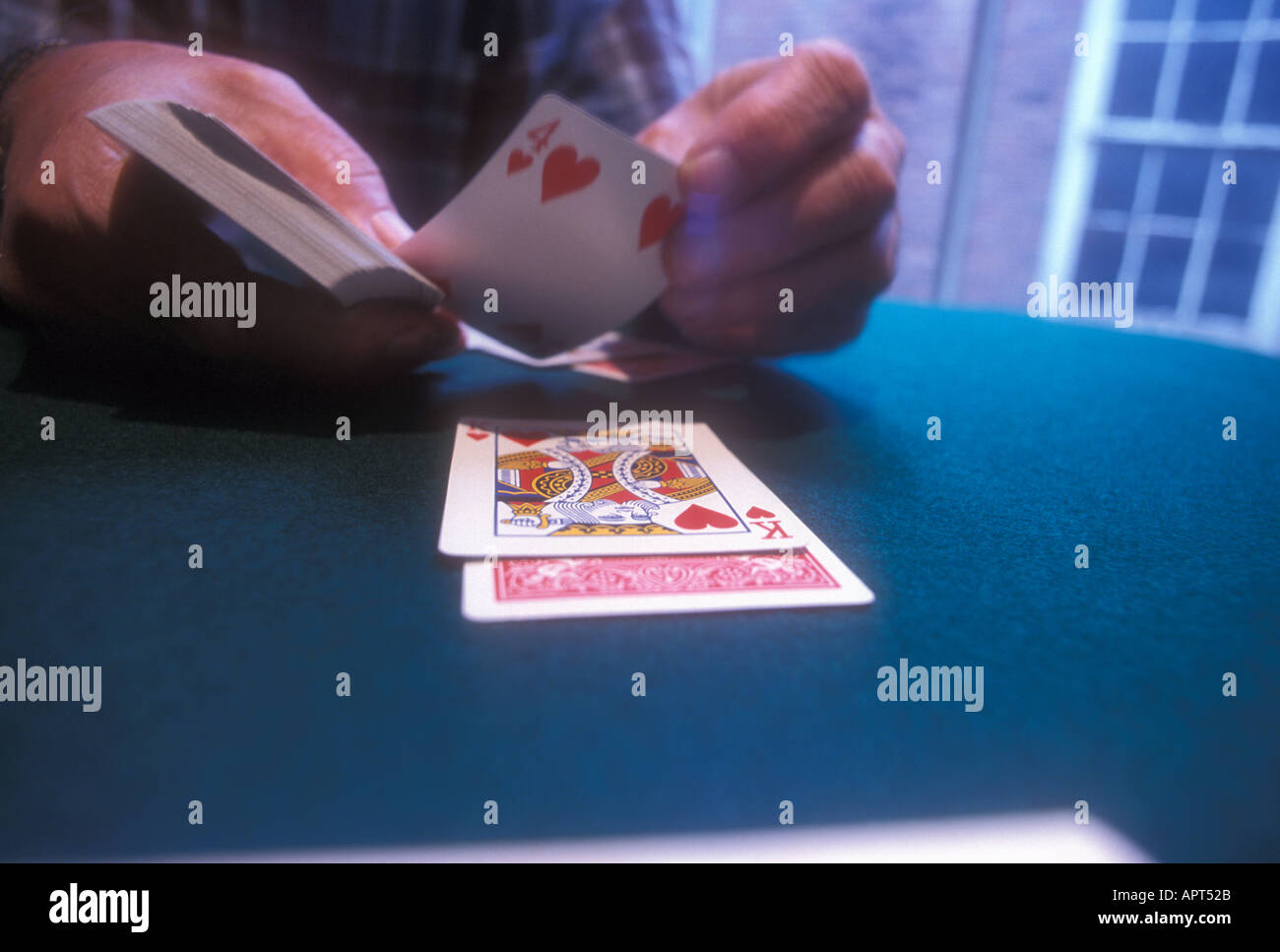 Jouer Blackjack Jeu de Cartes Banque D'Images