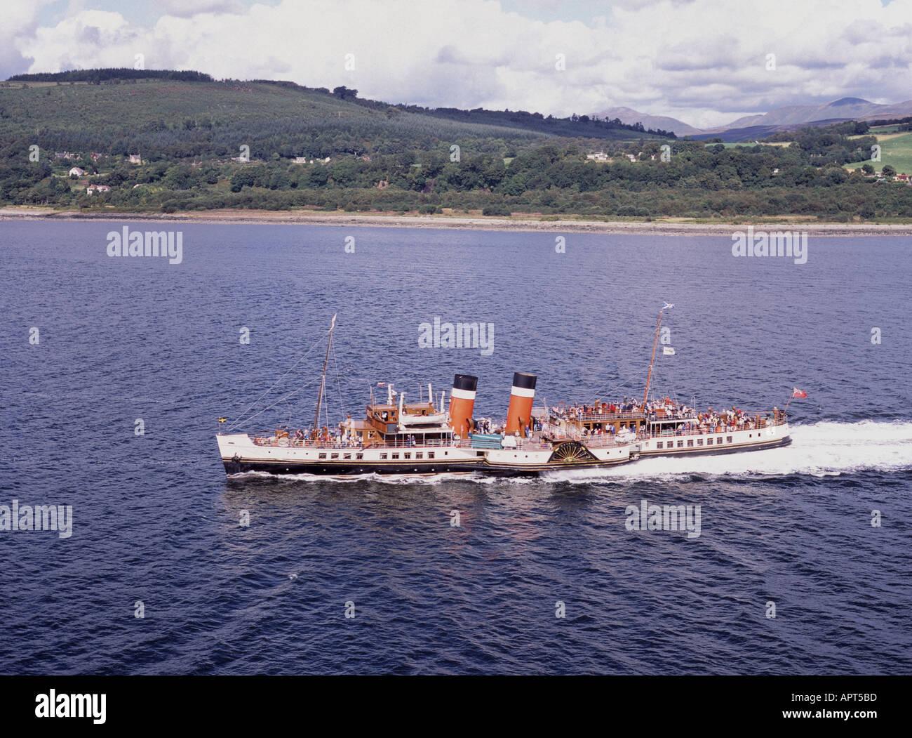 UK Ecosse Strathclyde Firth of Clyde le bateau à vapeur Waverley Banque D'Images