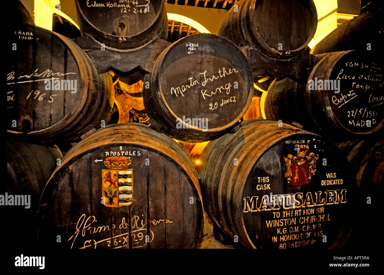 Espagne Jerez sherry vin Banque D'Images
