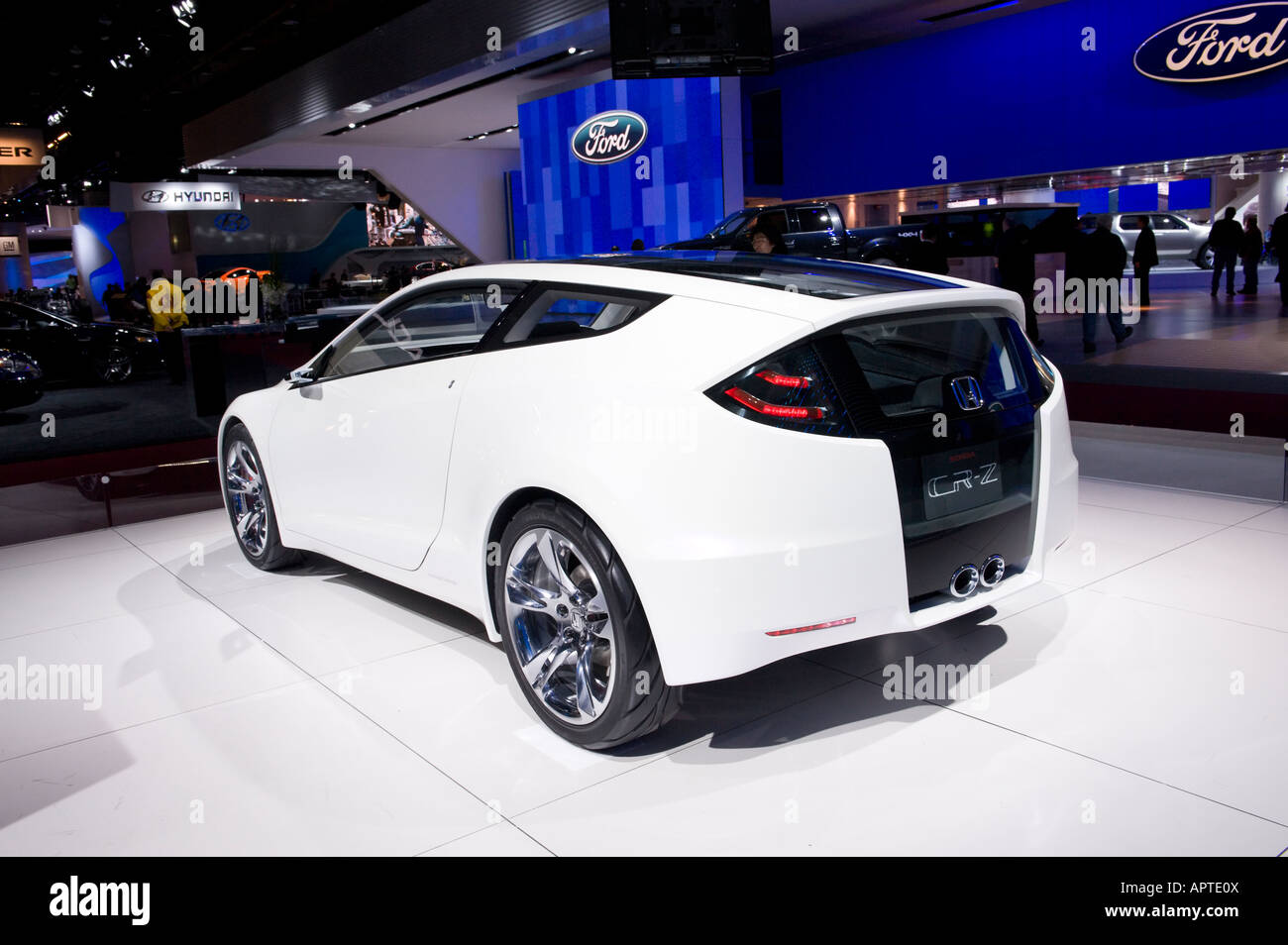 Honda CR-Z hybride de voiture de sport prototype au 2008 North American International Auto Show de Detroit Michigan USA Banque D'Images