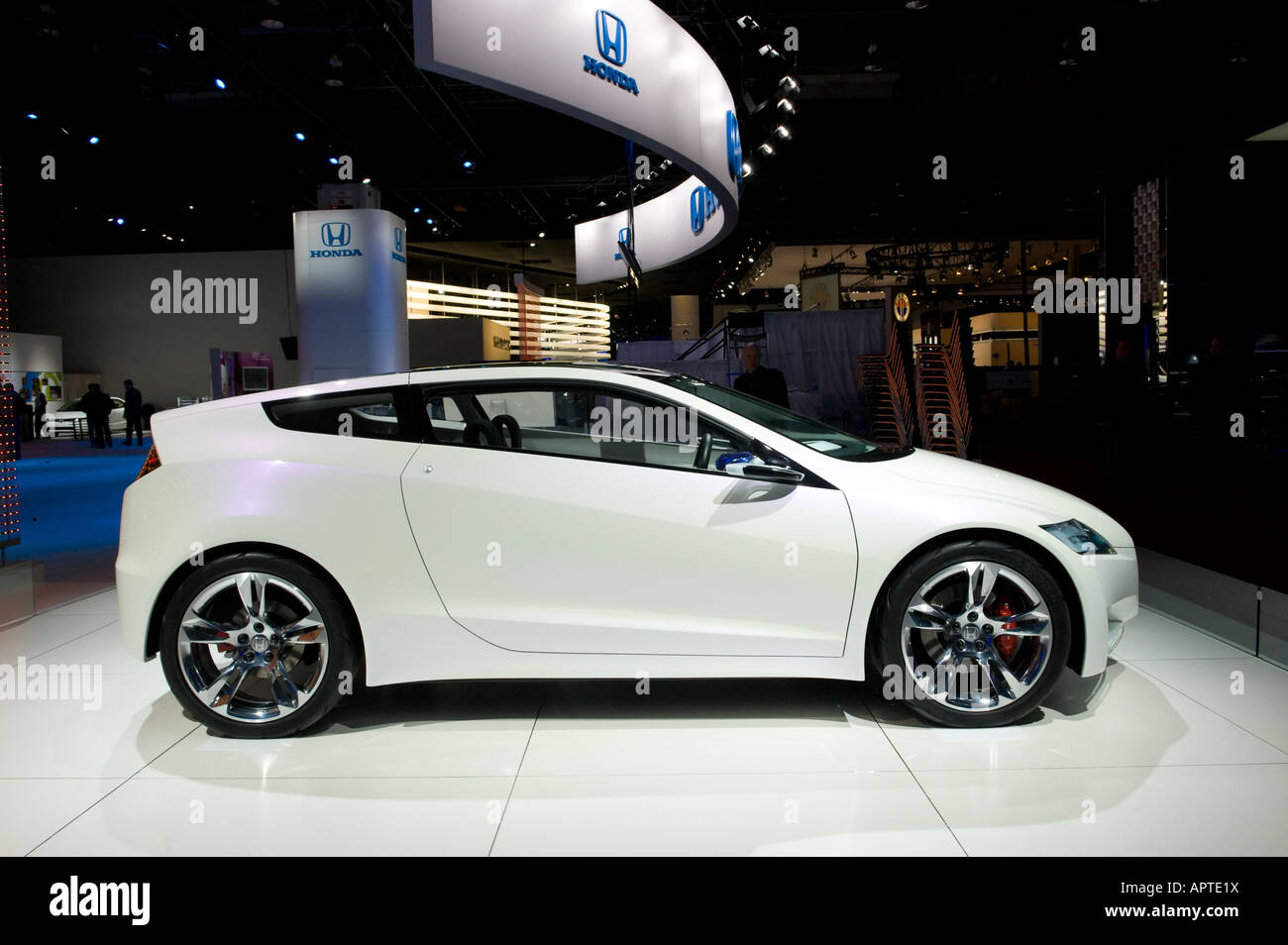 Honda CR-Z hybride de voiture de sport prototype au 2008 North American International Auto Show de Detroit Michigan USA Banque D'Images