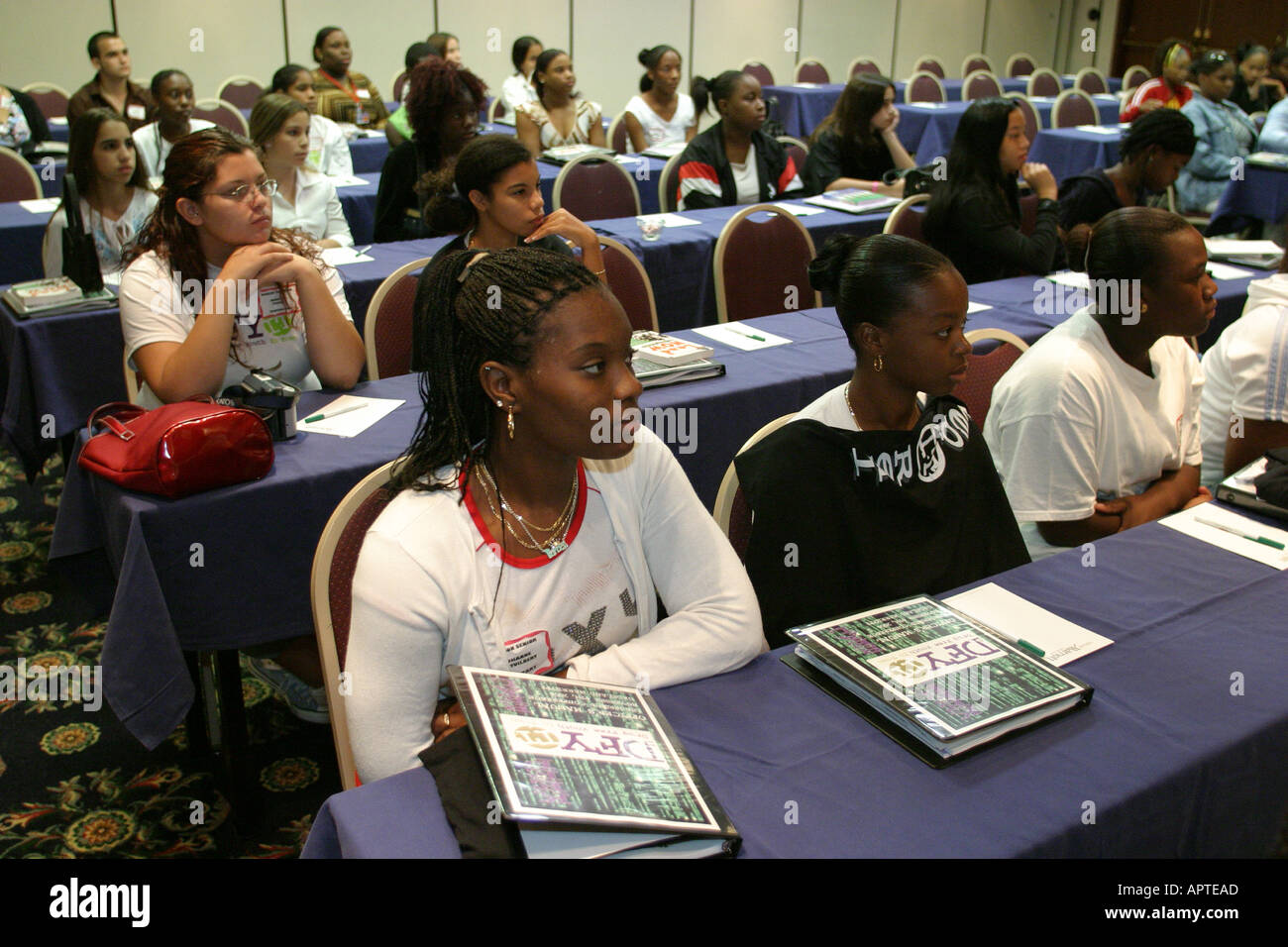 Miami Florida,Marriott Dadeland,Conférence sur le leadership,étudiants, multiculturel,Noir,enseignants ethniques hispaniques,organisme sans but lucratif anti-toxicomanie Banque D'Images