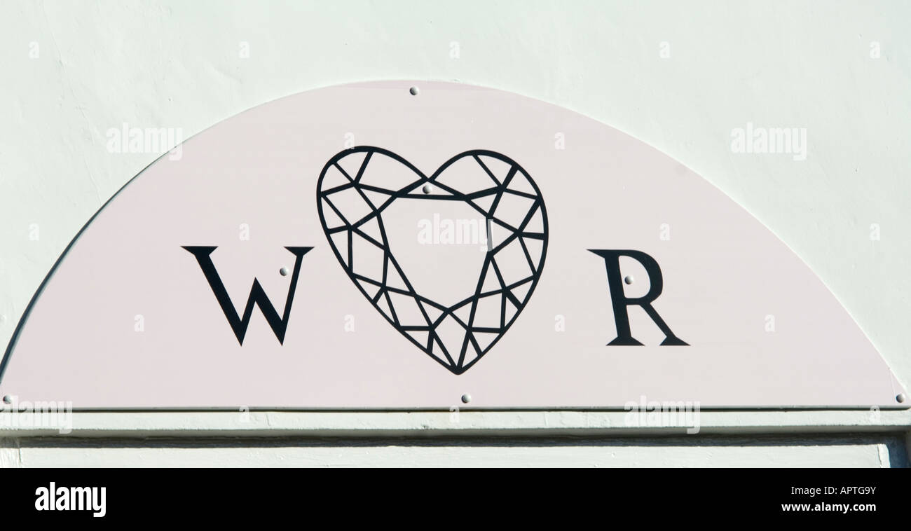 Logo Shop Farnham Surrey UK Banque D'Images