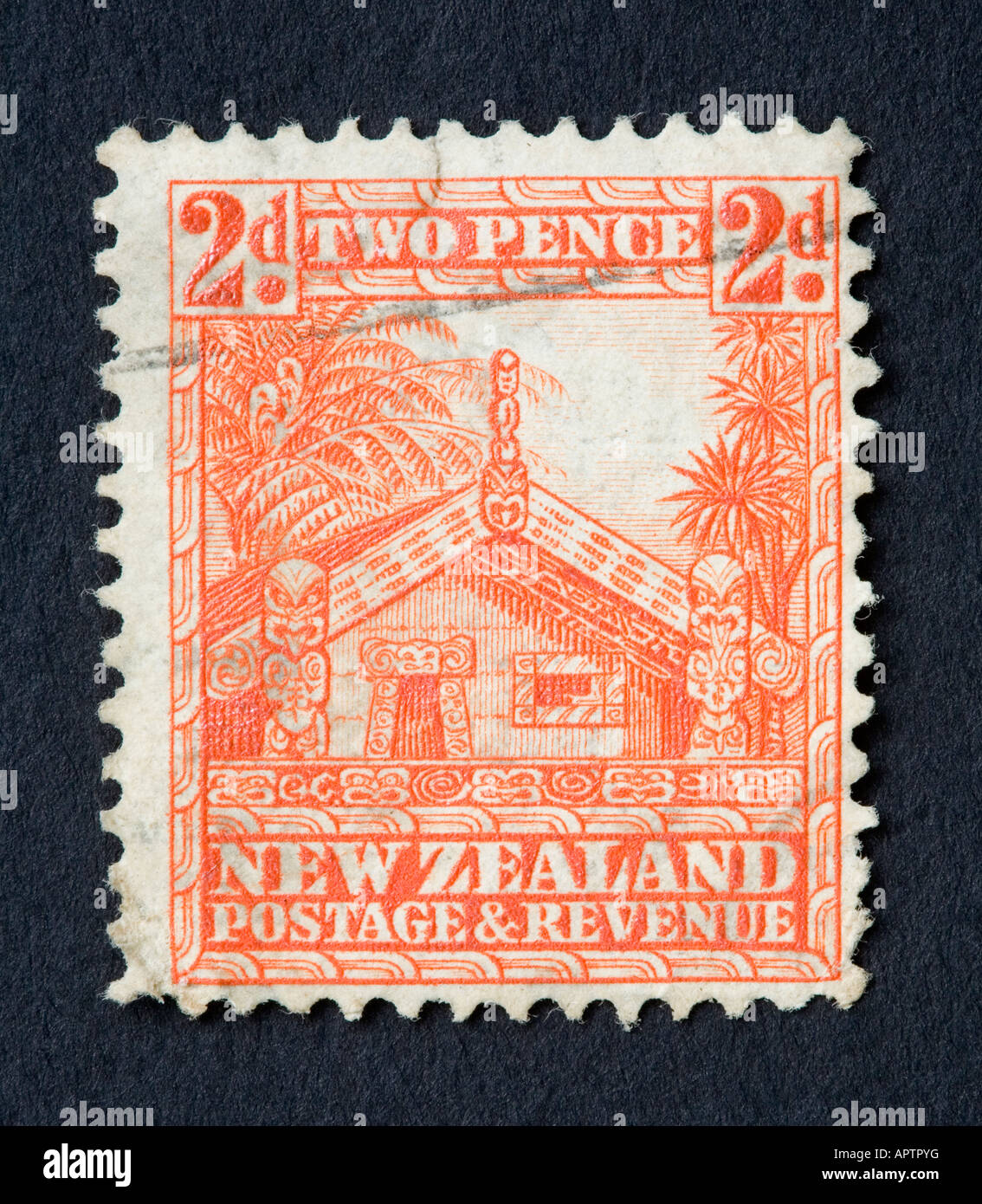 Timbre de la Nouvelle-Zélande Banque D'Images