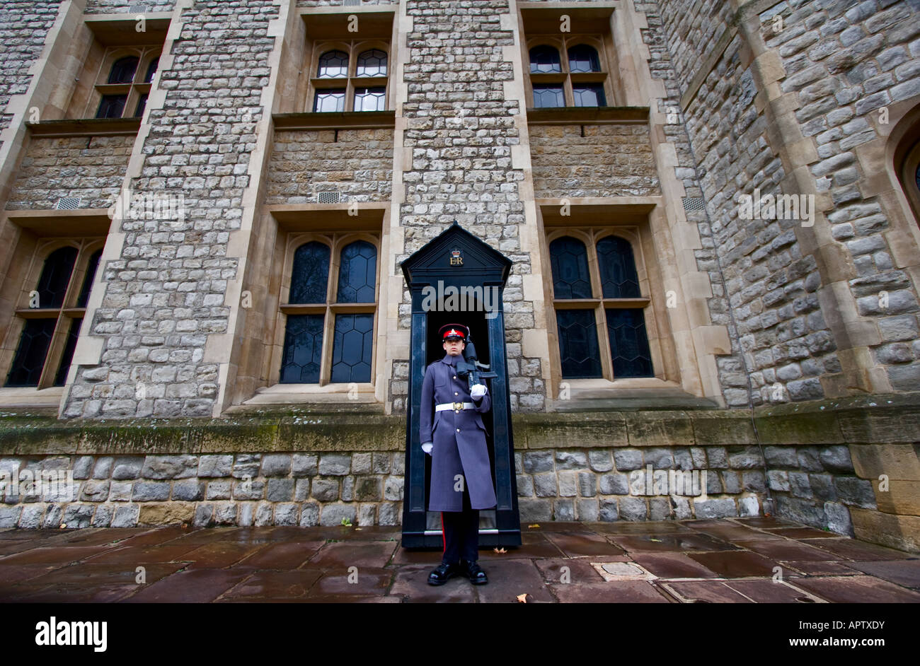 Imprimeur de la Garde côtière canadienne rédigé à la Tour de Londres. Banque D'Images