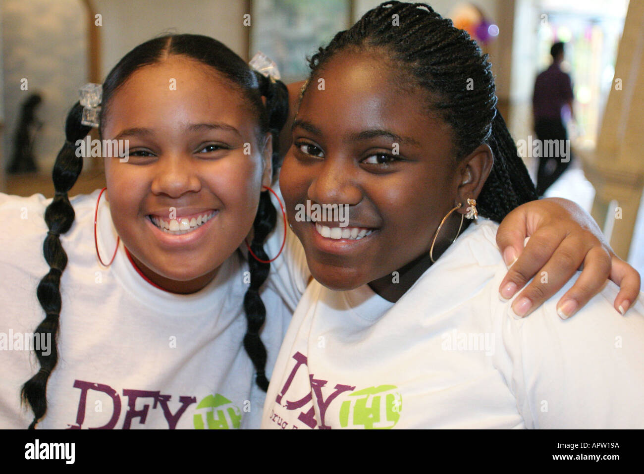 Miami Florida,Drug Free Youth in Town DFYIT club,anti-addiction programme organisation à but non lucratif,Summit,étudiants éducation élèves élèves,école,c Banque D'Images