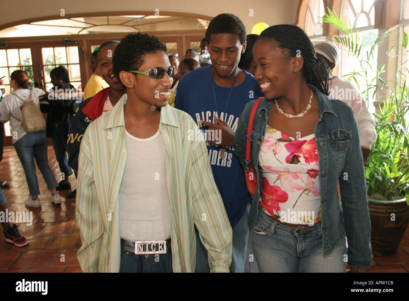 Miami Florida,Drug Free Youth in Town DFYIT club,anti-addiction programme organisation à but non lucratif,Summit,étudiants éducation élèves élèves,école,c Banque D'Images