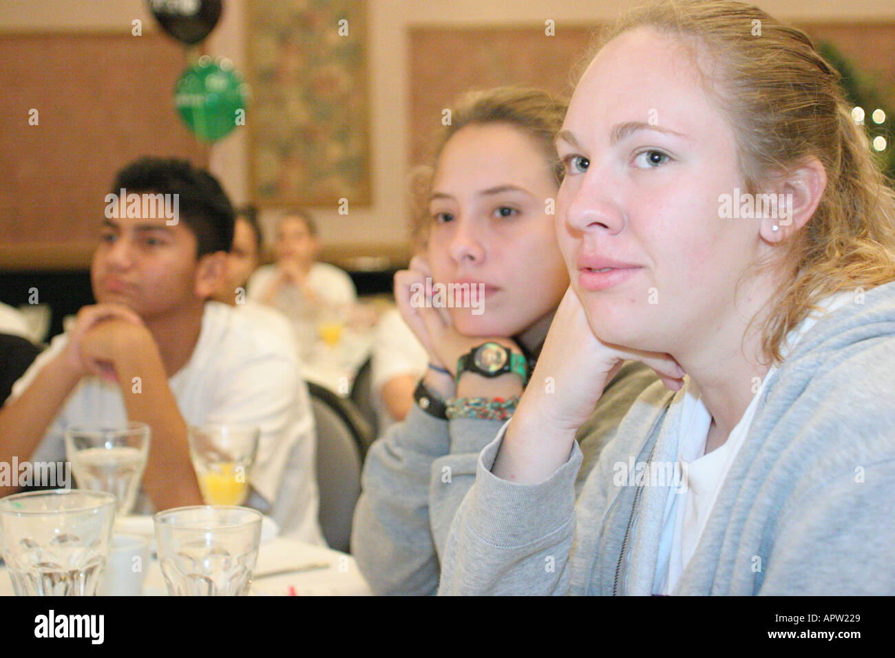 Miami Florida,Drug Free Youth in Town DFYIT club,anti-addiction programme organisation à but non lucratif,Summit,étudiants éducation élèves élèves,école,c Banque D'Images