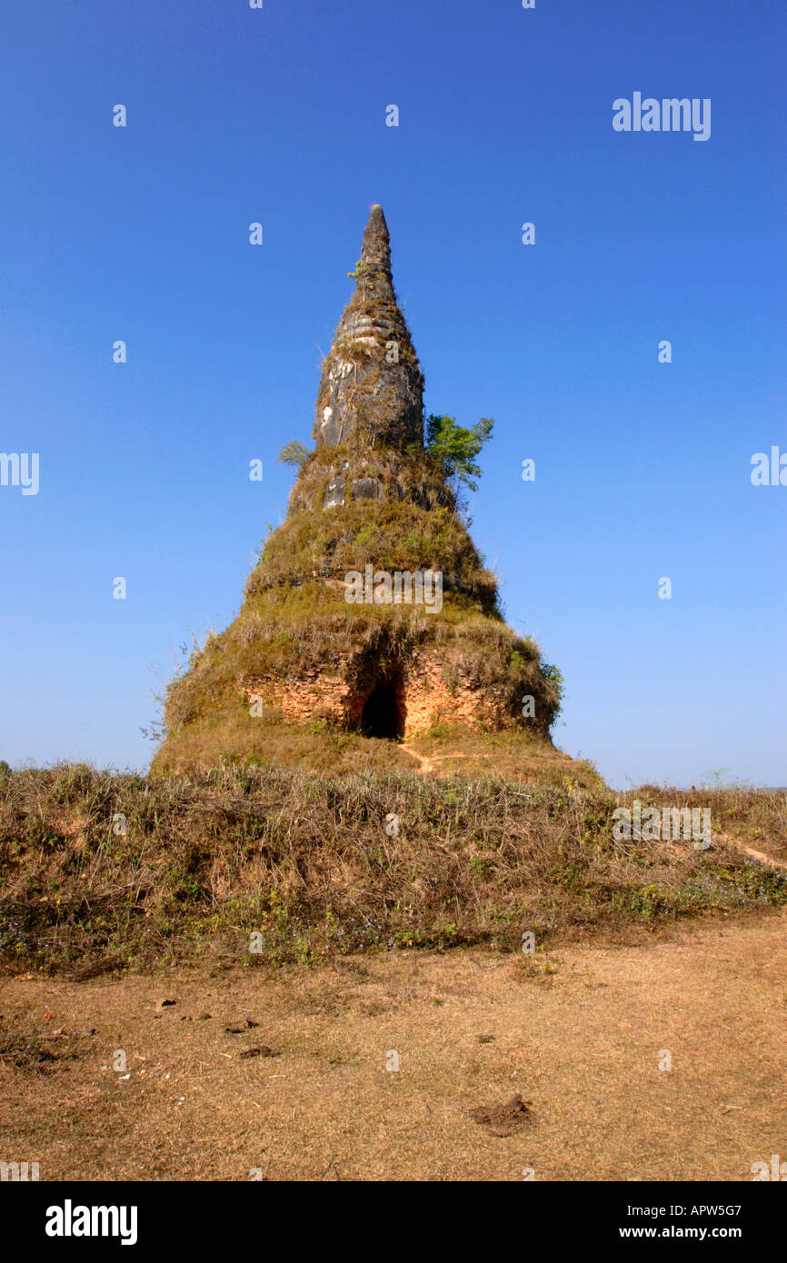 La pagode de la province de Xieng Khouang de du nord du Laos. Banque D'Images
