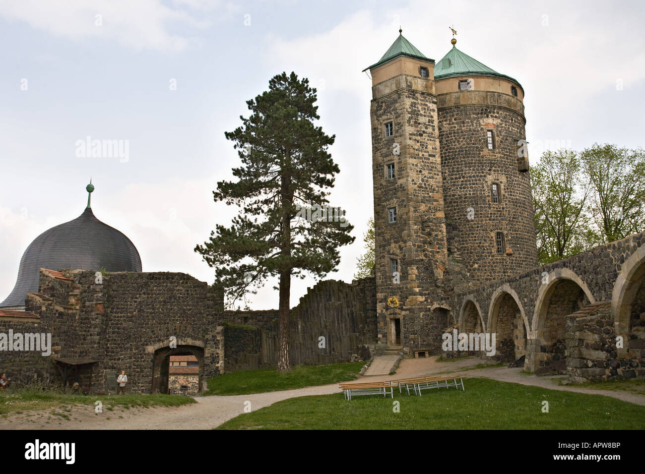 Stolpen, Château Stolpen, Saxe, Allemagne Banque D'Images