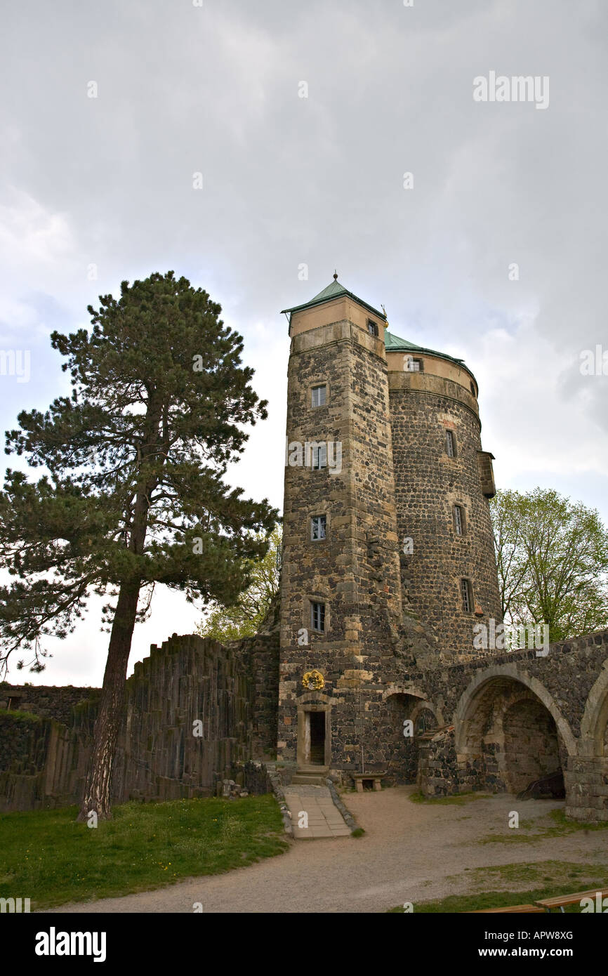 Stolpen, Château Stolpen, Saxe, Allemagne Banque D'Images