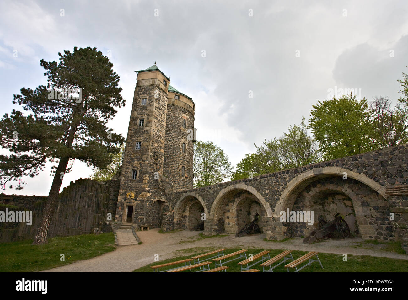 Stolpen, Château Stolpen, Saxe, Allemagne Banque D'Images