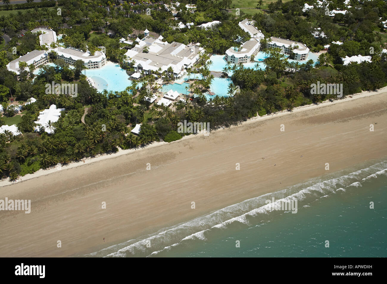 Sheraton Mirage Resort Four Mile Beach Port Douglas près de Cairns North Queensland Australie aerial Banque D'Images