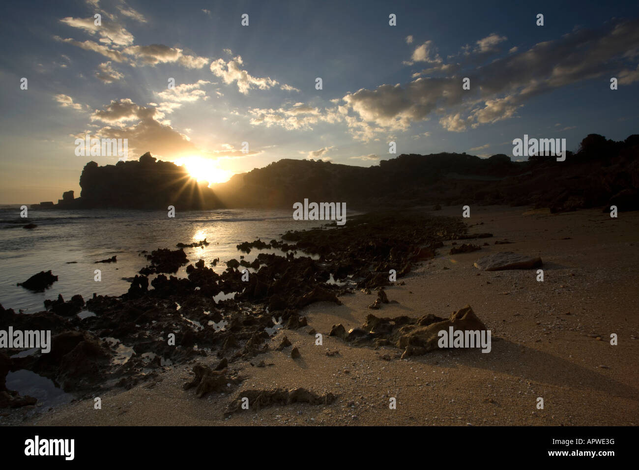 The Crags près de Port Fairy Victoria Australie Banque D'Images