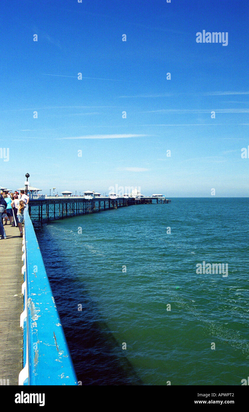 Jetée de Llandudno, Caernarfonshire, au nord du Pays de Galles Banque D'Images