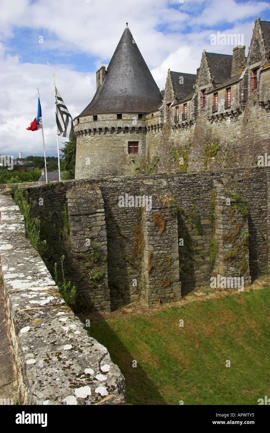 Château des Rohan, Pontivy, Morbihan, Bretagne, France Banque D'Images