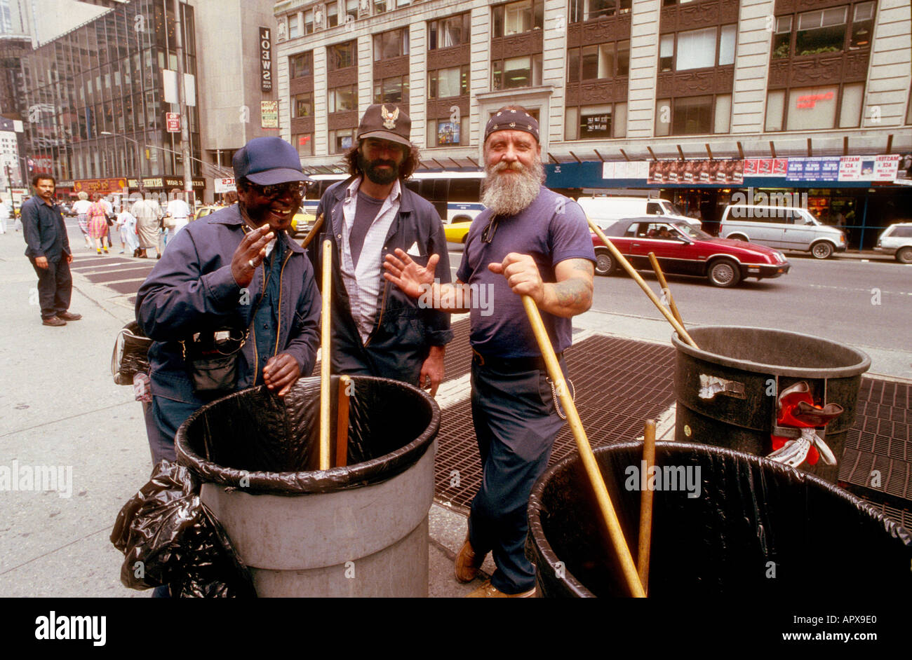 Ramasseurs de New York. Banque D'Images