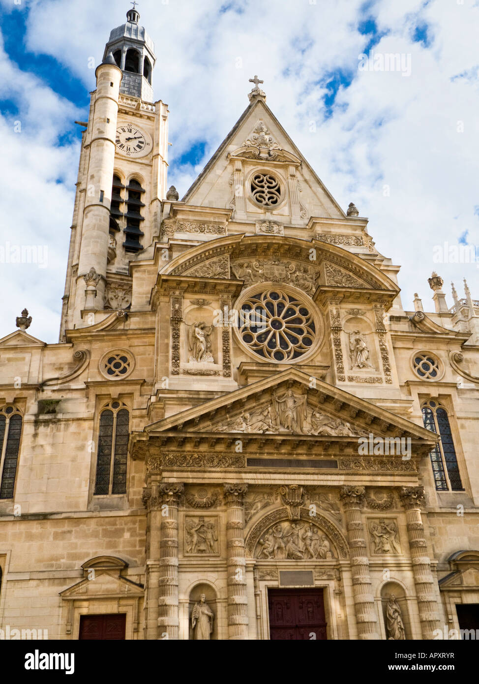 L'église Saint Etienne du Mont, Paris, France, Europe Banque D'Images