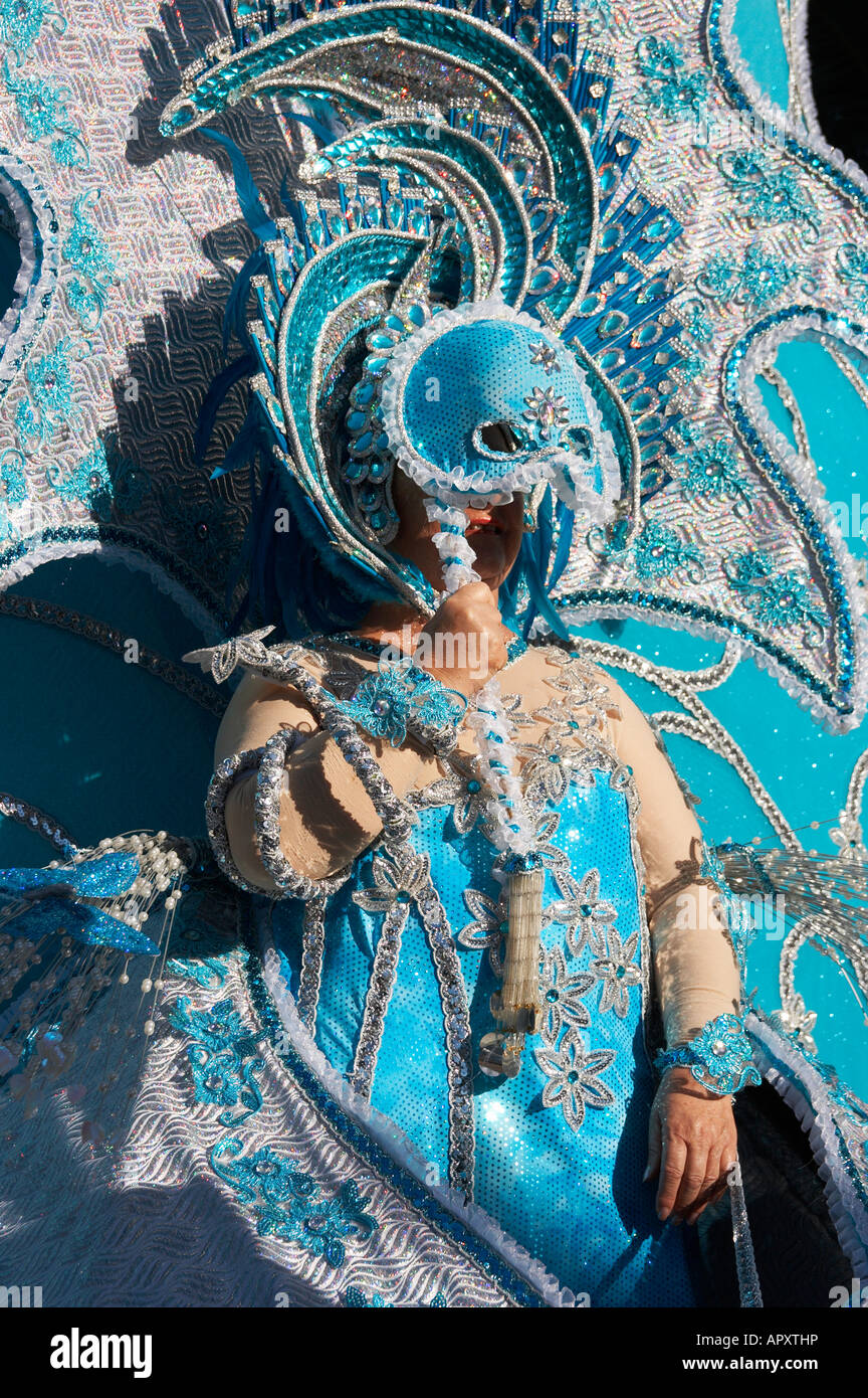 Reine du Carnaval 2008 défilé au carnaval de Las Palmas de Gran Canaria dans les îles canaries Banque D'Images