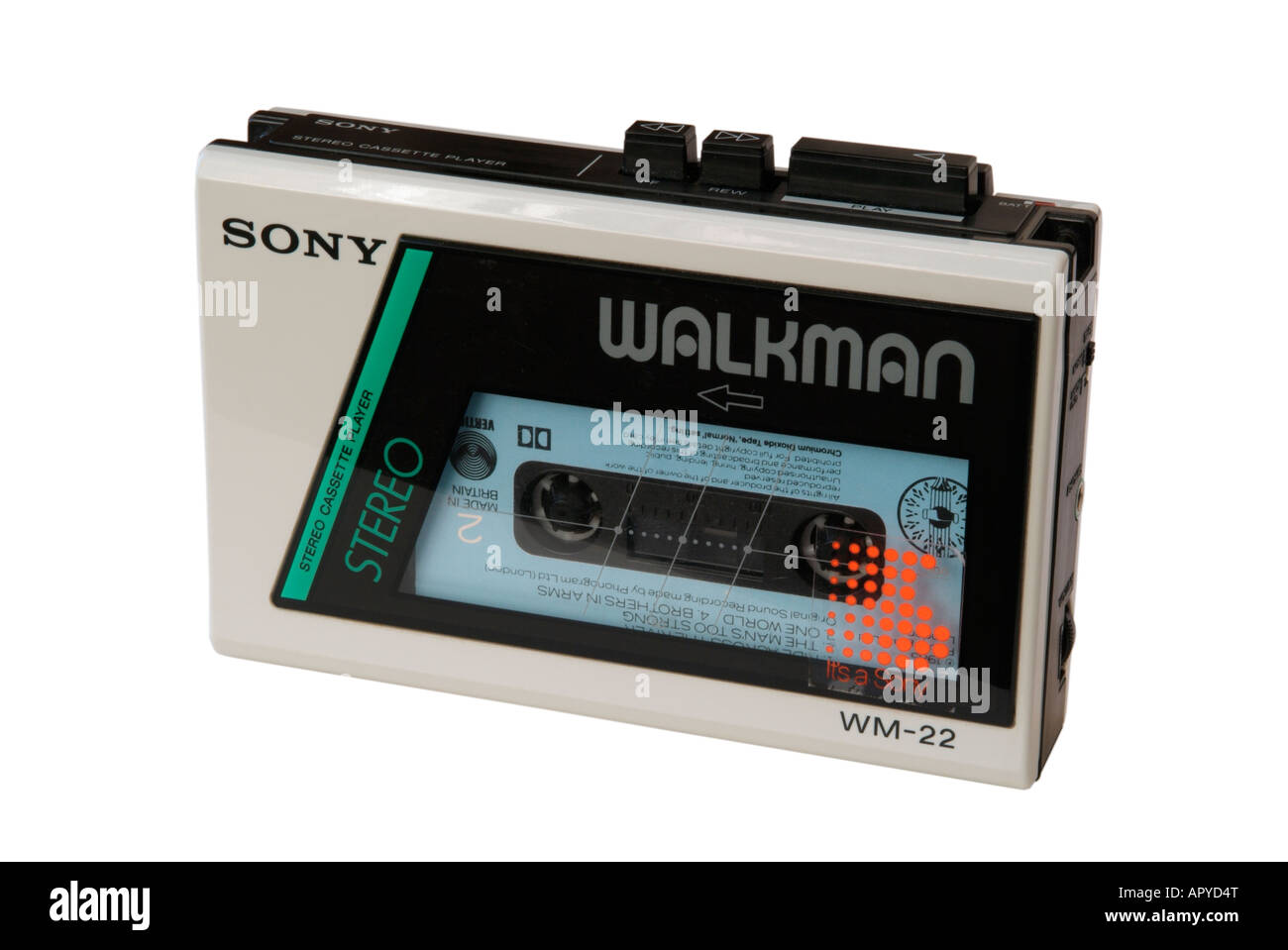 Sony Walkman WM-22 lecteur de cassettes stéréo Banque D'Images