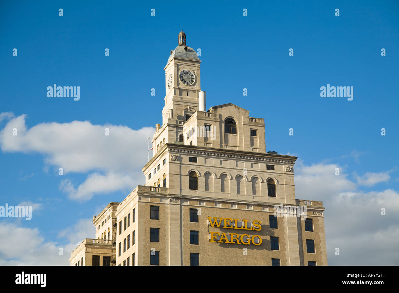 Davenport IOWA Wells Fargo se trouvant au centre-ville Quartier des affaires Banque D'Images