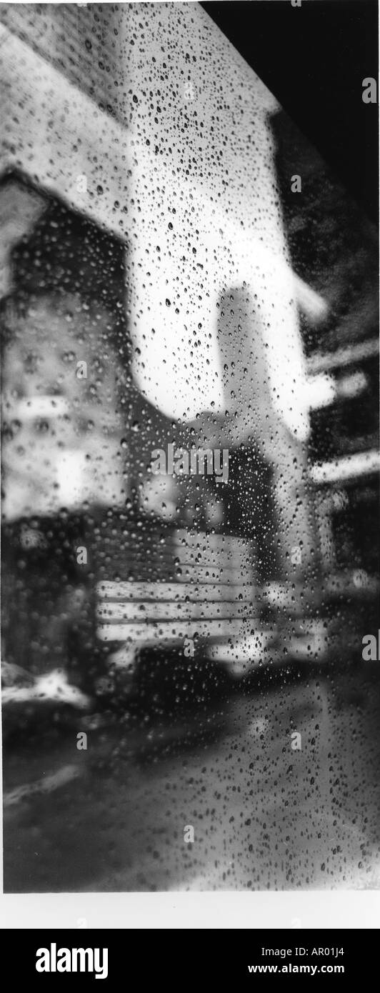 Fenêtre des pluies, Times Square, Manhattan, New York, USA Banque D'Images