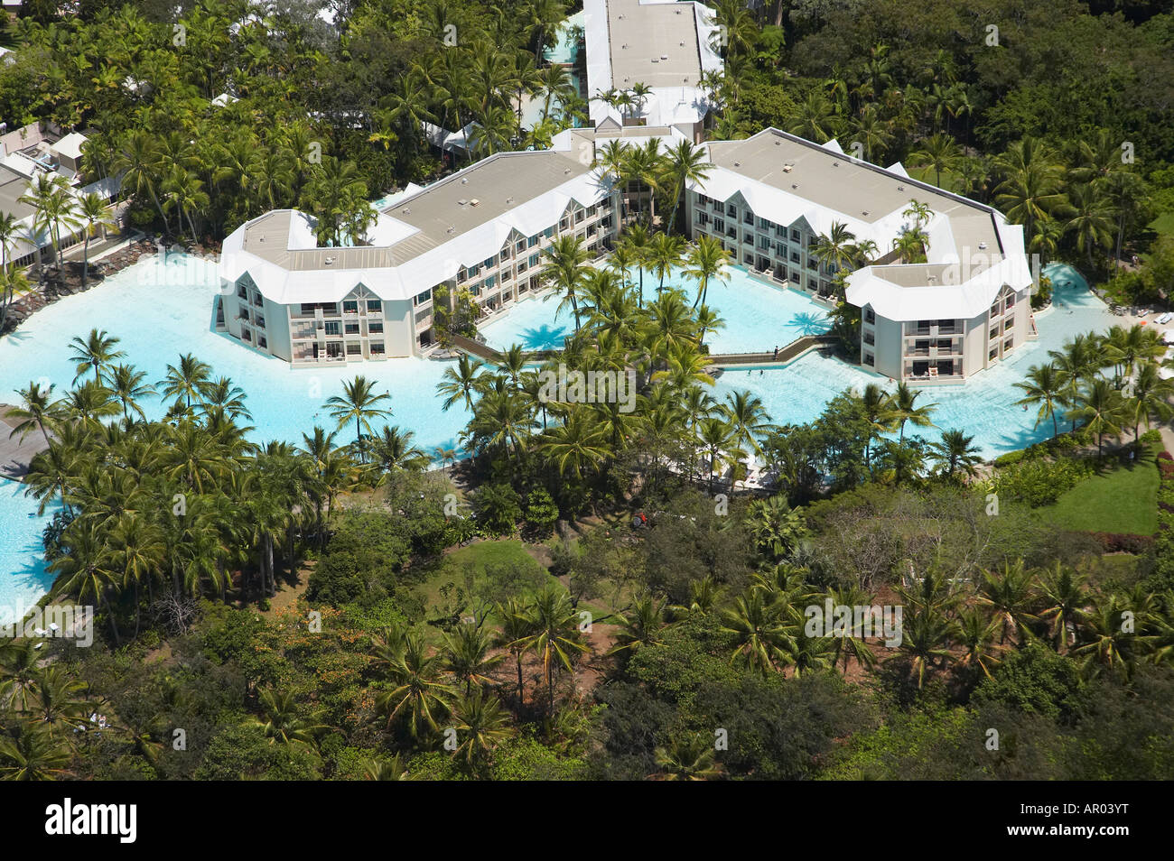 Sheraton Mirage Resort Four Mile Beach Port Douglas près de Cairns North Queensland Australie aerial Banque D'Images