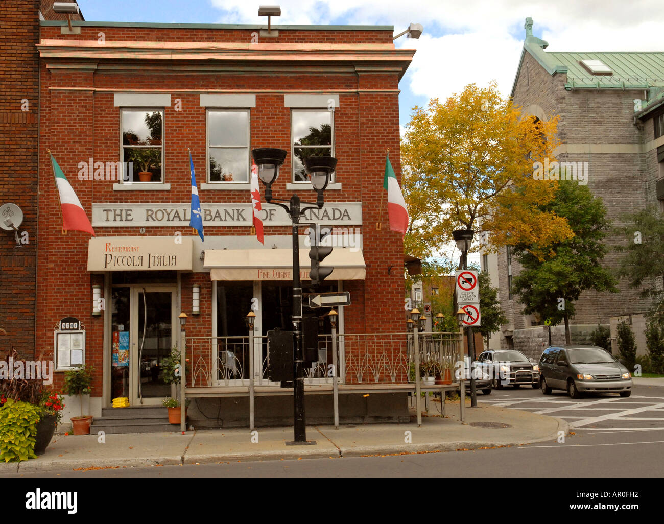 Boulevard Saint Laurent dans la petite Italie Montréal Québec Canada Banque D'Images