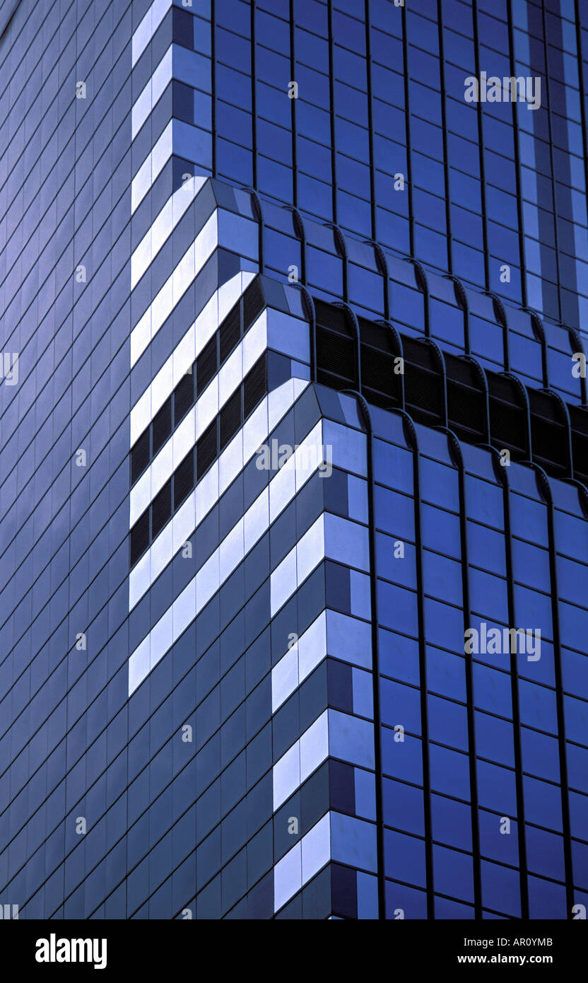 Détail de bâtiments modernes dans le centre-ville de Chicago USA Banque D'Images