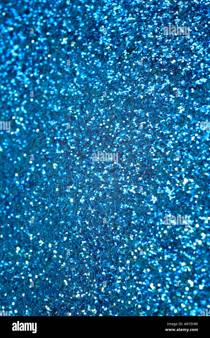 Blue glitter Banque D'Images