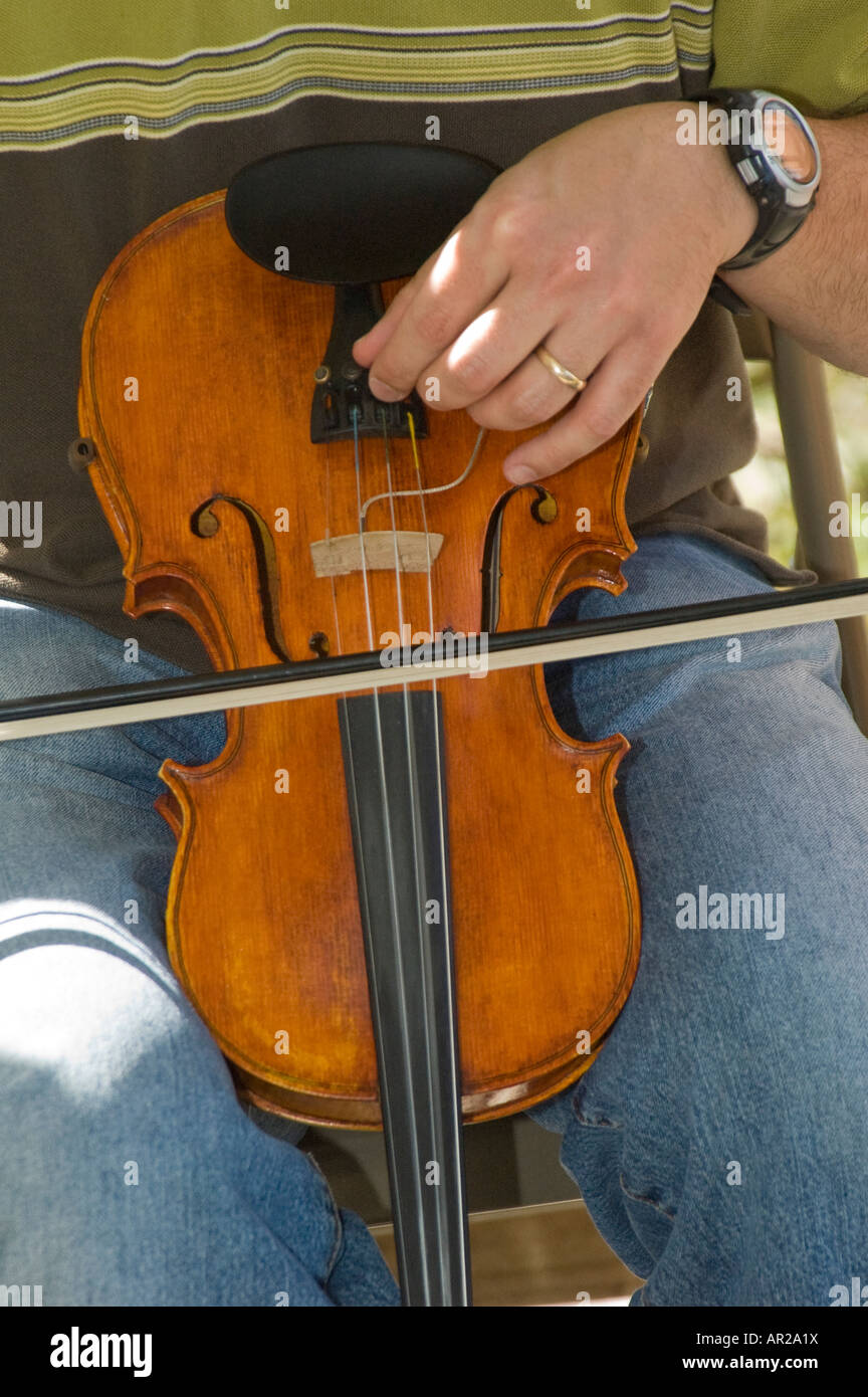 La scène muscians Cajun Lafayette, Louisiane. Banque D'Images