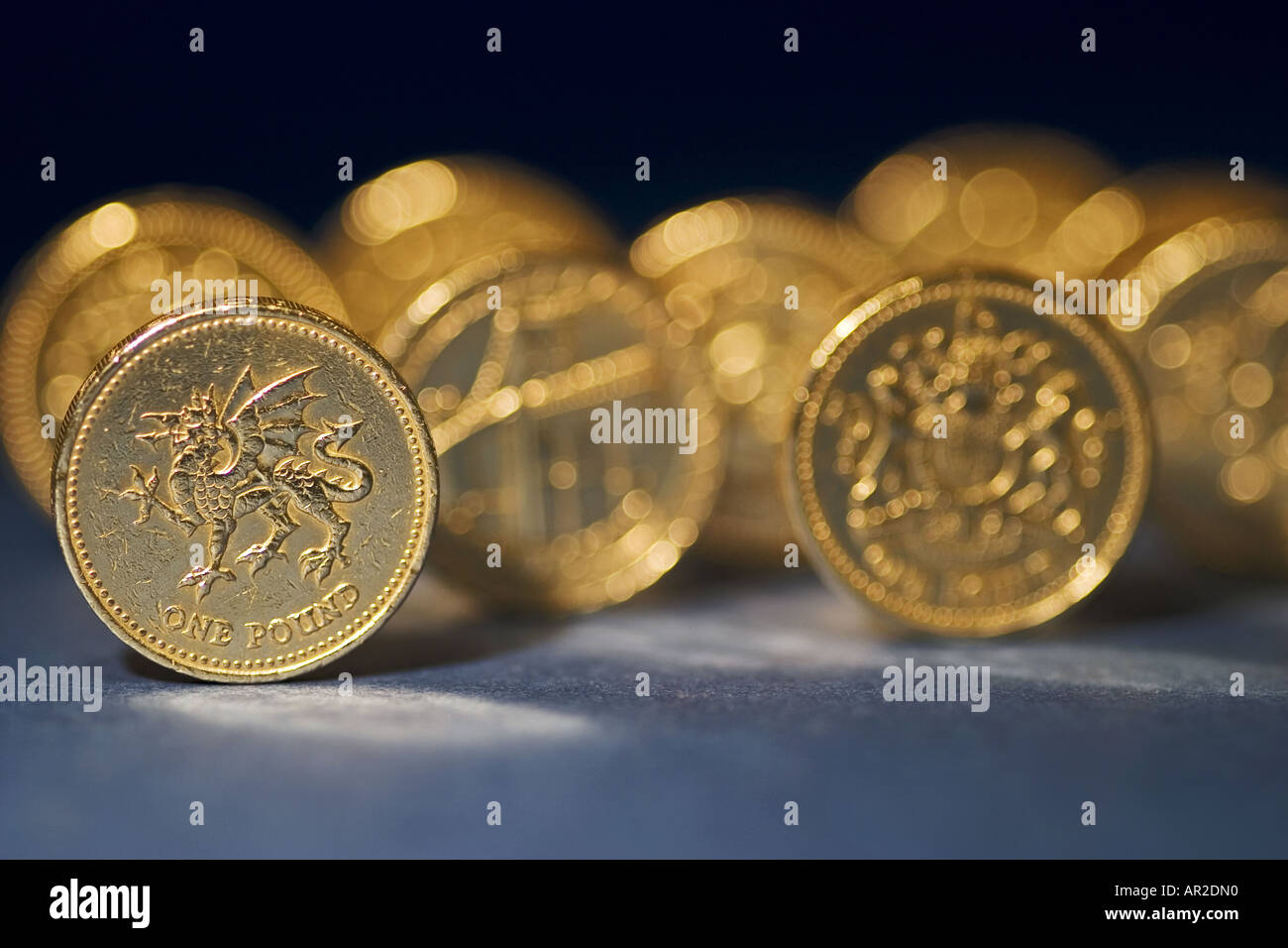 Pièces Livre britannique Banque D'Images