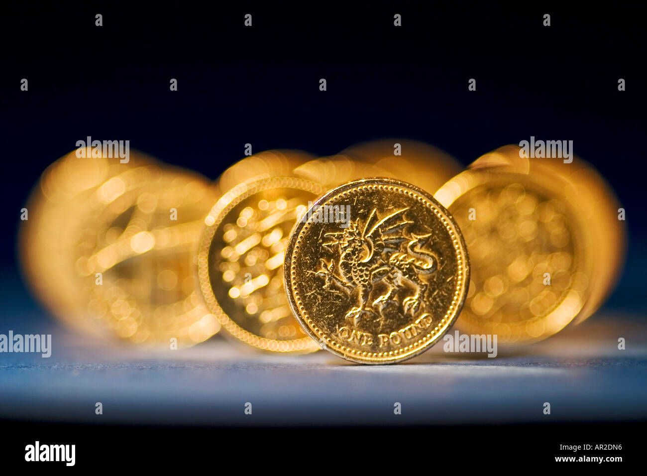 Pièces Livre britannique Banque D'Images
